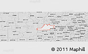 Silver Style Panoramic Map of ZIP code 60123
