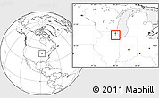 Blank Location Map of ZIP code 60133
