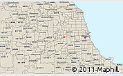 Shaded Relief 3D Map of ZIP code 60141