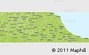 Physical Panoramic Map of ZIP code 60141