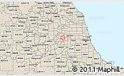 Shaded Relief 3D Map of ZIP code 60153