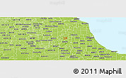 Physical Panoramic Map of ZIP code 60155