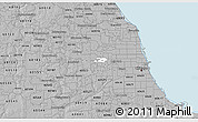 Gray 3D Map of ZIP code 60160