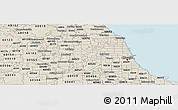Classic Style Panoramic Map of ZIP code 60160