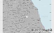 Gray Map of ZIP code 60164