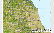 Satellite Map of ZIP code 60164