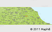 Physical Panoramic Map of ZIP code 60164