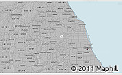 Gray 3D Map of ZIP code 60176