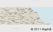 Classic Style Panoramic Map of ZIP code 60176