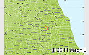 Physical Map of ZIP code 60191
