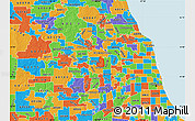 Political Map of ZIP code 60191