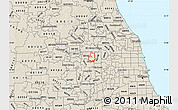 Shaded Relief Map of ZIP code 60191