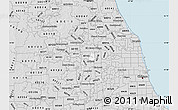 Silver Style Map of ZIP code 60191