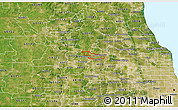 Satellite 3D Map of ZIP code 60194