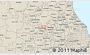 Shaded Relief 3D Map of ZIP code 60194