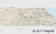 Classic Style Panoramic Map of ZIP code 60194