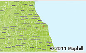 Physical 3D Map of ZIP code 60203