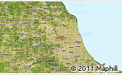 Satellite 3D Map of ZIP code 60302