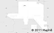 Silver Style Simple Map of ZIP code 60419