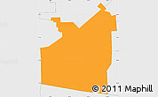 Political Simple Map of ZIP code 60480, single color outside, borders and labels