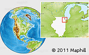 Physical Location Map of ZIP code 60482, highlighted state