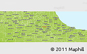 Physical Panoramic Map of ZIP code 60482