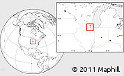 Blank Location Map of ZIP code 60506
