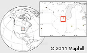 Blank Location Map of ZIP code 60511