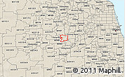 Shaded Relief 3D Map of ZIP code 60532