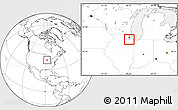 Blank Location Map of ZIP code 60532