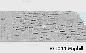 Gray Panoramic Map of ZIP code 60532