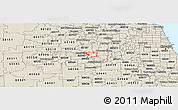 Shaded Relief Panoramic Map of ZIP code 60532