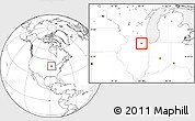 Blank Location Map of ZIP code 60560