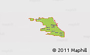 Physical Panoramic Map of ZIP codes starting with 606, cropped outside
