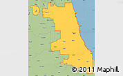 Savanna Style Simple Map of ZIP codes starting with 606