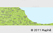 Physical Panoramic Map of ZIP code 60601