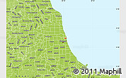 Physical Map of ZIP code 60603