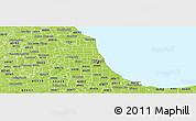 Physical Panoramic Map of ZIP code 60603