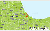 Physical 3D Map of ZIP code 60617