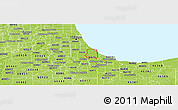 Physical Panoramic Map of ZIP code 60617