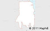 Silver Style Simple Map of ZIP code 60617