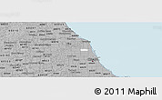 Gray Panoramic Map of ZIP code 60625