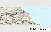 Shaded Relief Panoramic Map of ZIP code 60625