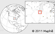 Blank Location Map of ZIP code 60628