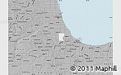 Gray Map of ZIP code 60628