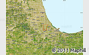 Satellite Map of ZIP code 60628