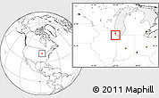 Blank Location Map of ZIP code 60629