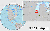 Gray Location Map of ZIP code 60629