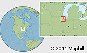Savanna Style Location Map of ZIP code 60629