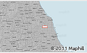 Gray 3D Map of ZIP code 60630